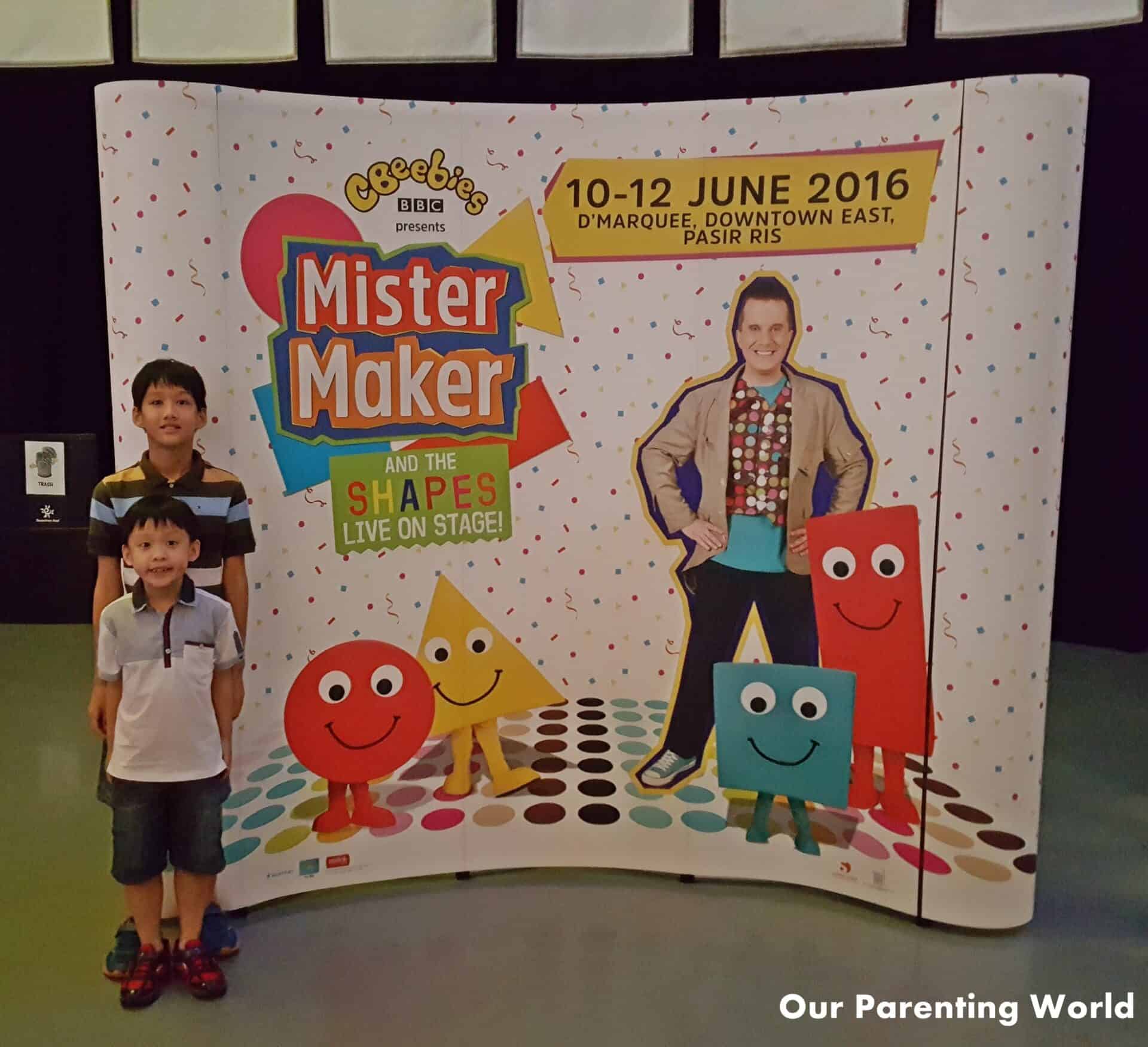 Mister Maker and The Shapes LIVE on Stage now in Singapore