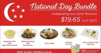 Chef-in-Box Celebrates National Day with Heart-warming Home-style Local Favourites Created By Singaporean Moms for its inaugural Heritage Series