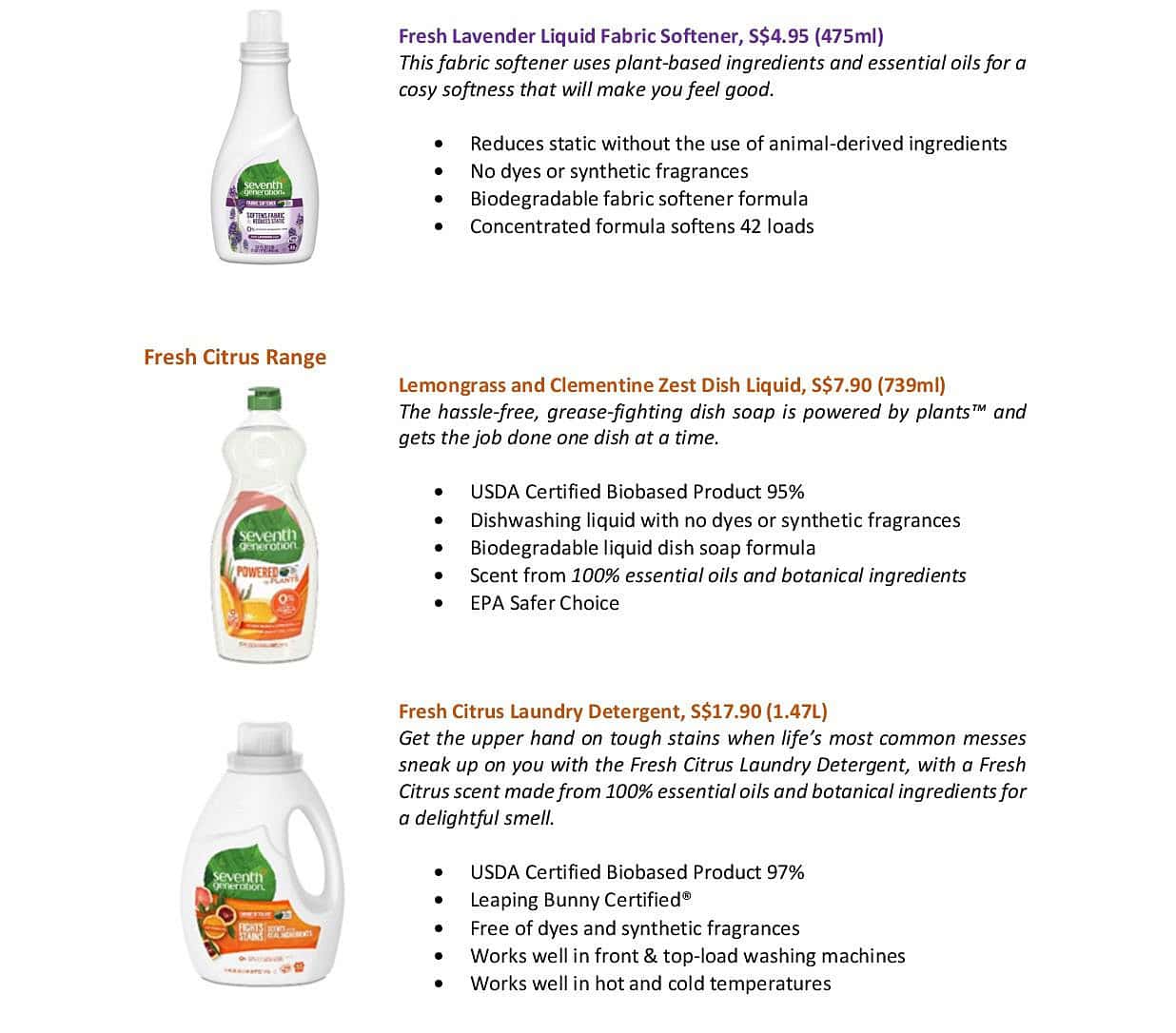 Seventh Generation, Safe Homecare Products for You and Your Family