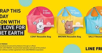 Watsons Launches Special Edition LINE FRIENDS Themed Reusable Bags