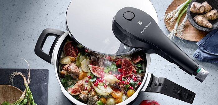 Perfectly under control: The all-new WMF Perfect Premium pressure cooker  with Perfect Control handle