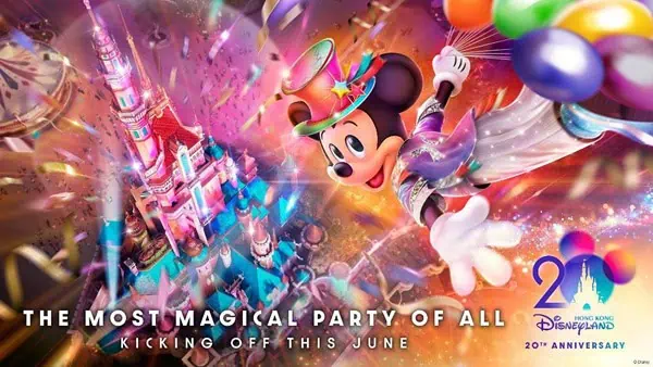 Hong Kong Disneyland’s 20th Anniversary Starts June 28 – Disney Friends Roll Out the Red Carpet