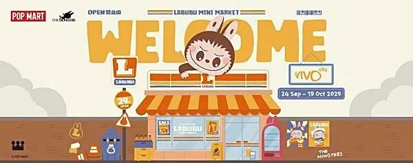 Step into the LABUBU Mini Market by POP MART at VivoCity this September