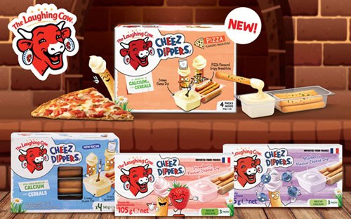 The Laughing Cow Launches Pizza-Flavoured Breadsticks with a Cheeky Surprise